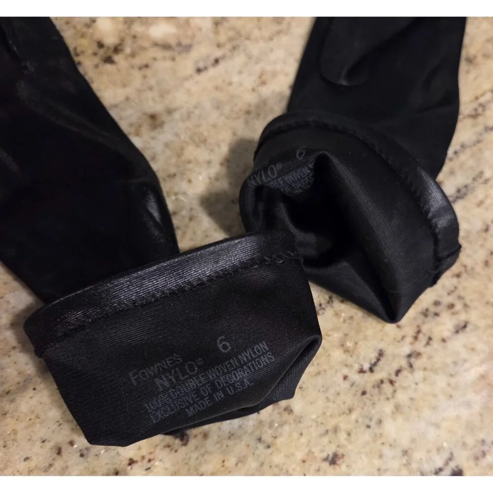 Vintage Womens Size XS-S 6 Black Nylon Formal 12